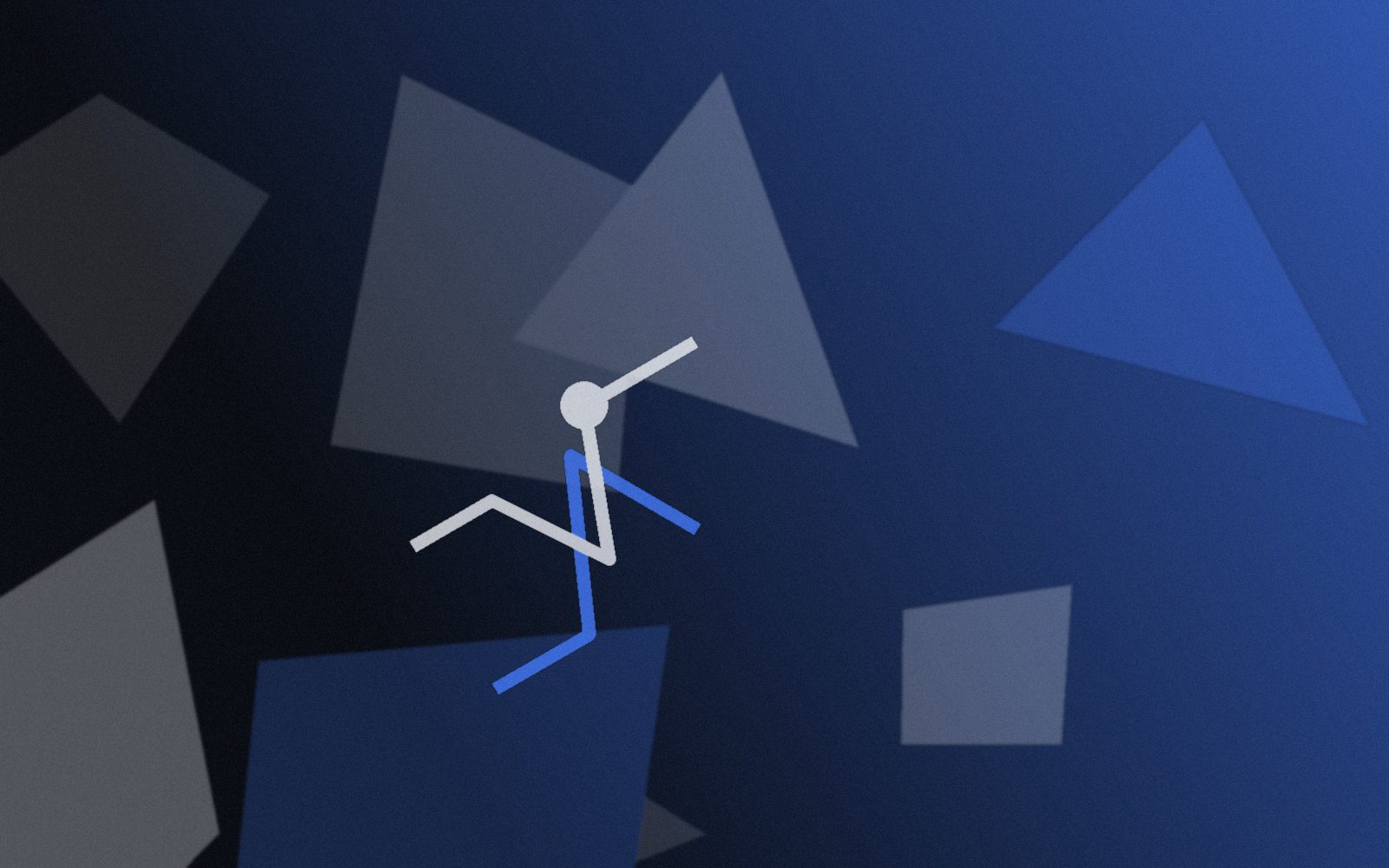 Abstract brand-toned composition representing a systems implementation project